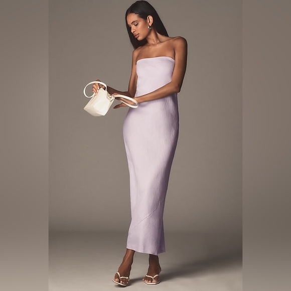 By Anthropologie Dresses & Skirts - By Anthropologie The Tilda Linen Blend Slip Dress XL